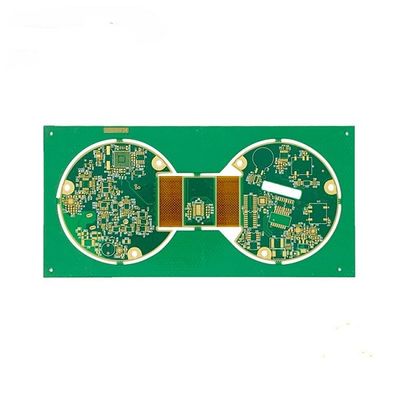 Купить Rigid Flex PCB, ENIG Surface Finish PCB Design with Green Solder Mask Color and 1oz Copper Thickness online manufacture